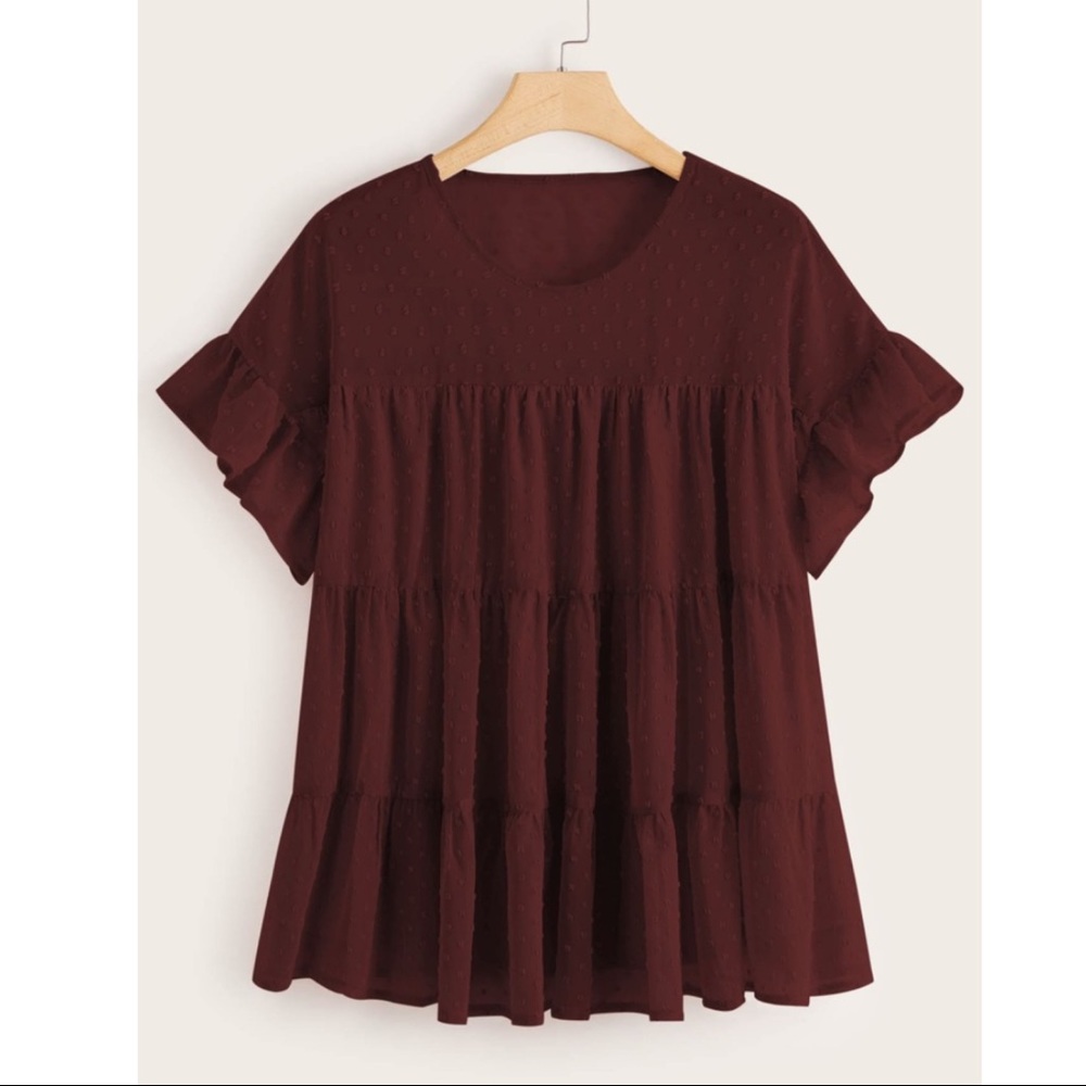 Adorable, Polka-Dot Babydoll Top!